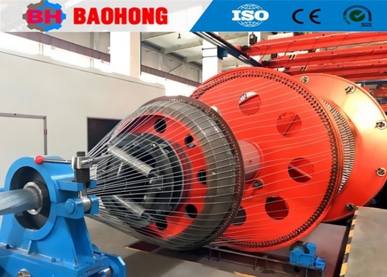 75kw स्टील केबल आर्मरिंग मशीन वायर स्ट्रैंडिंग मशीन